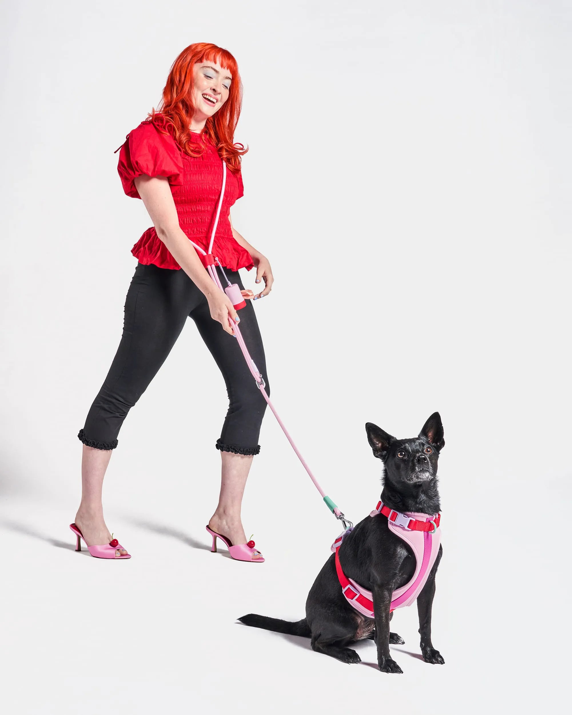 Cushioned Harness & Hands-Free Rope Leash Walk Kit